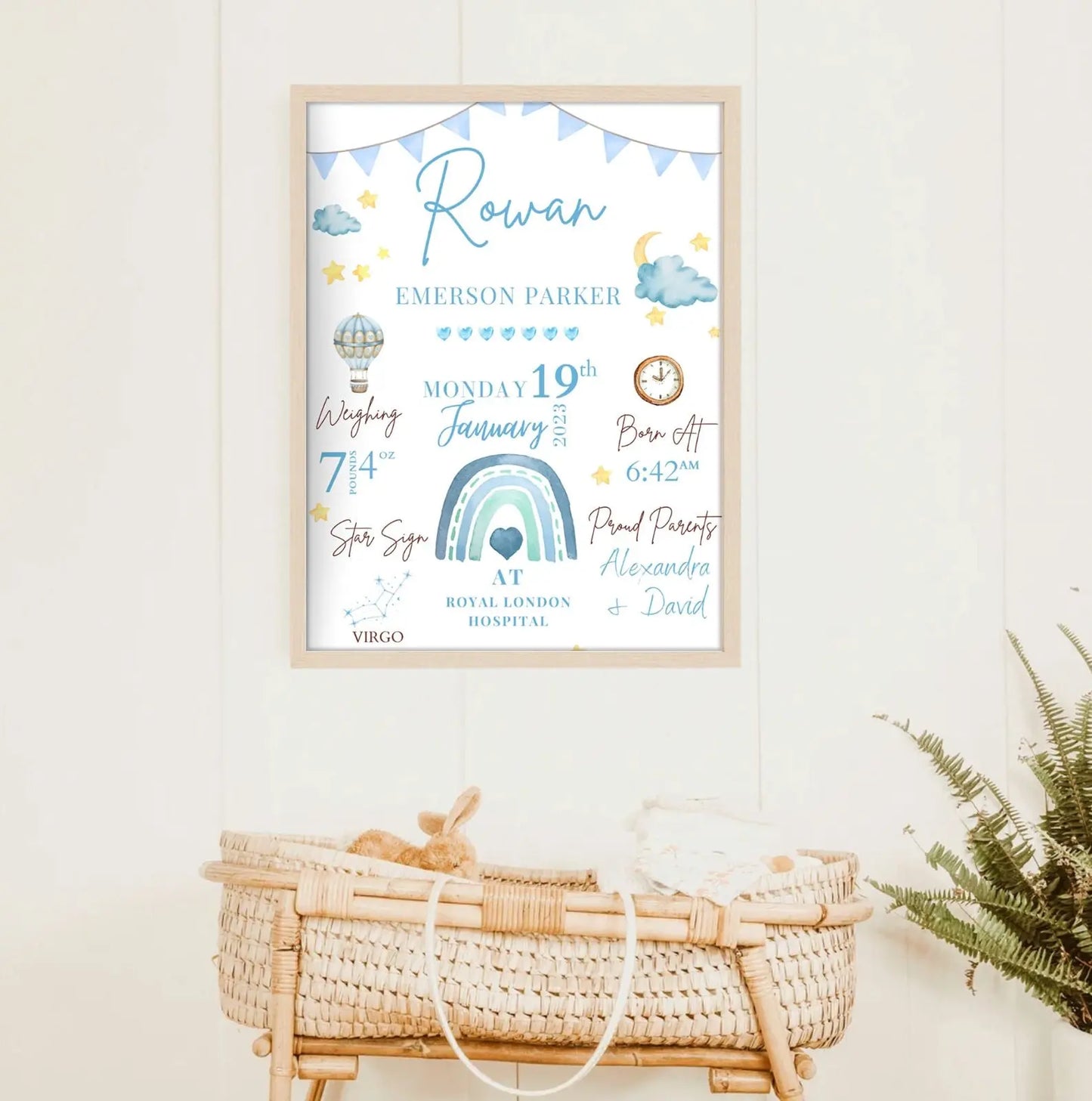 New Baby Arrival - Framed