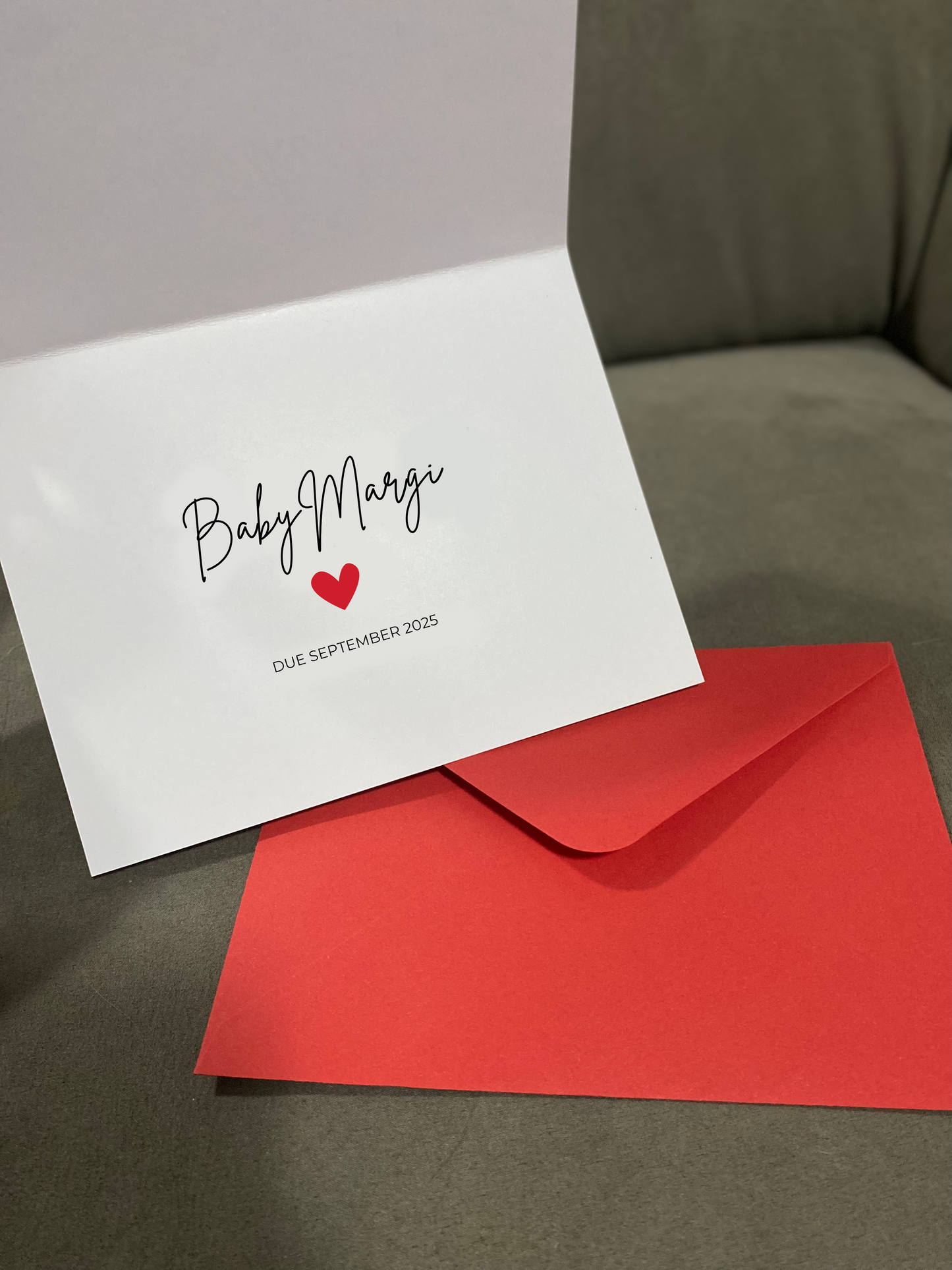 Pregnancy Announcement Card