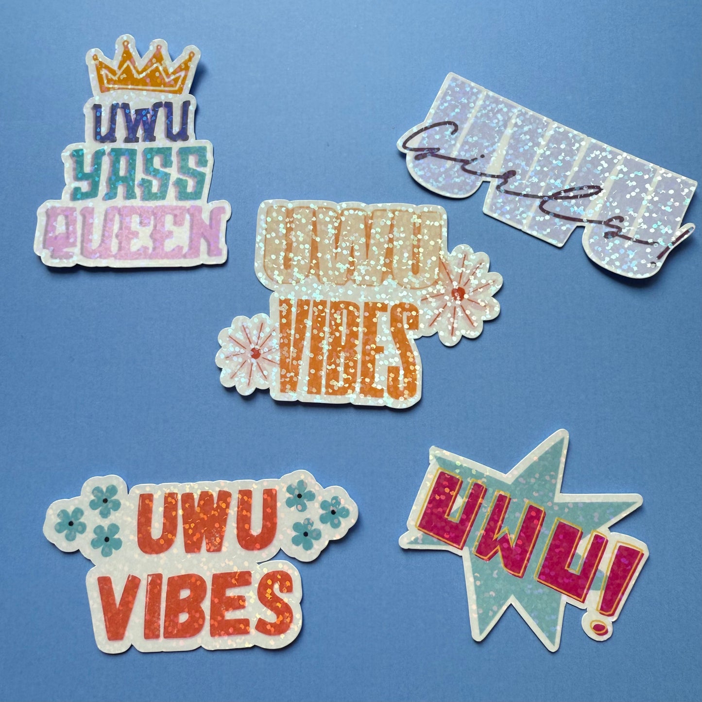 Holographic Waterproof Sticker Bundles