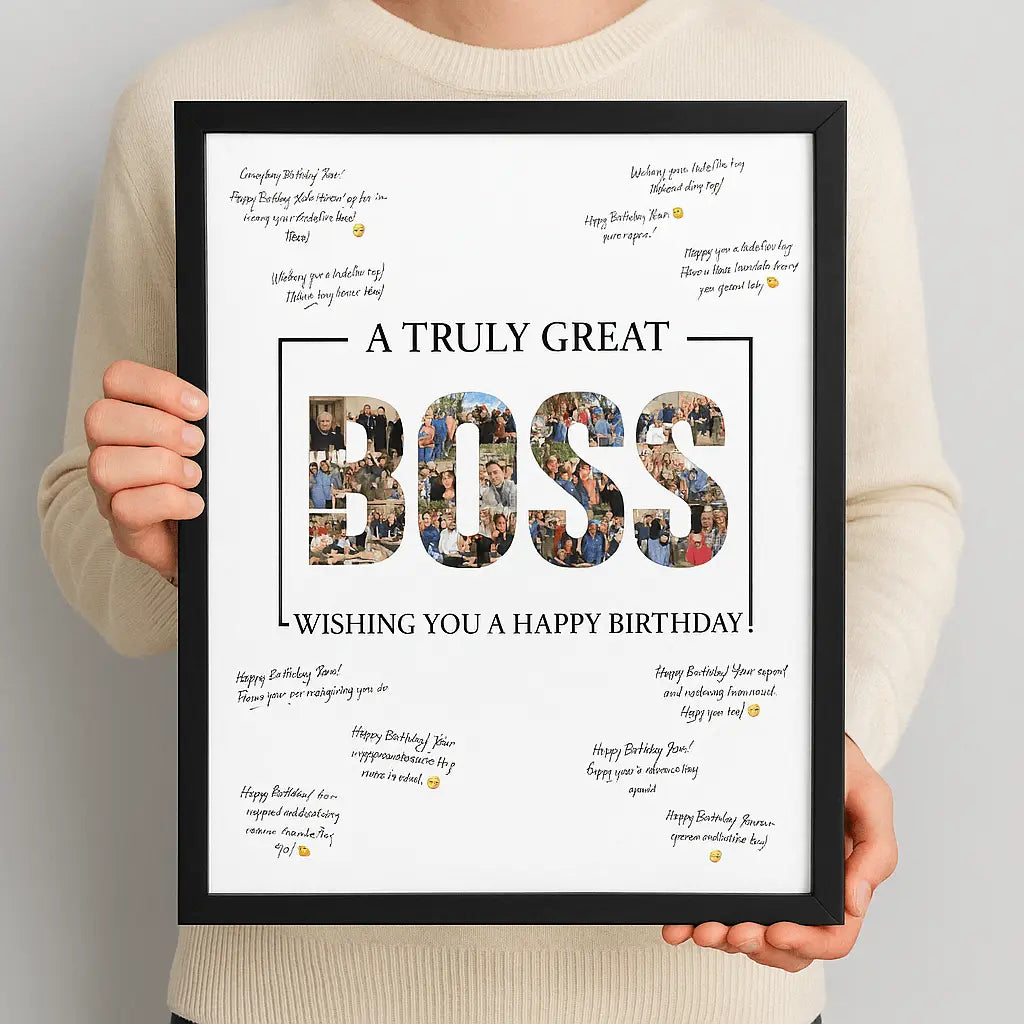 Personalised Framed Birthday Collage