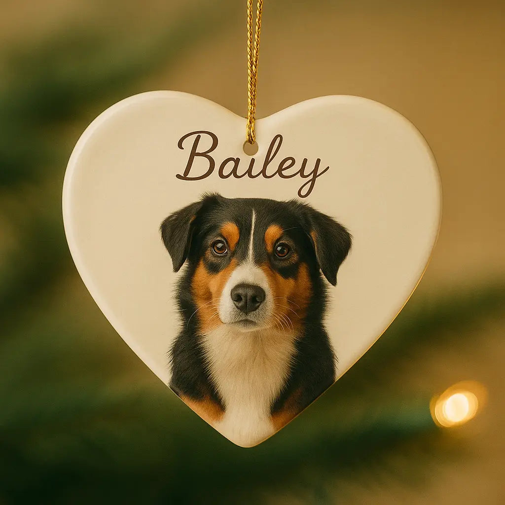 Personalized Pet Photo Ceramic Ornament Anastasi Gifts