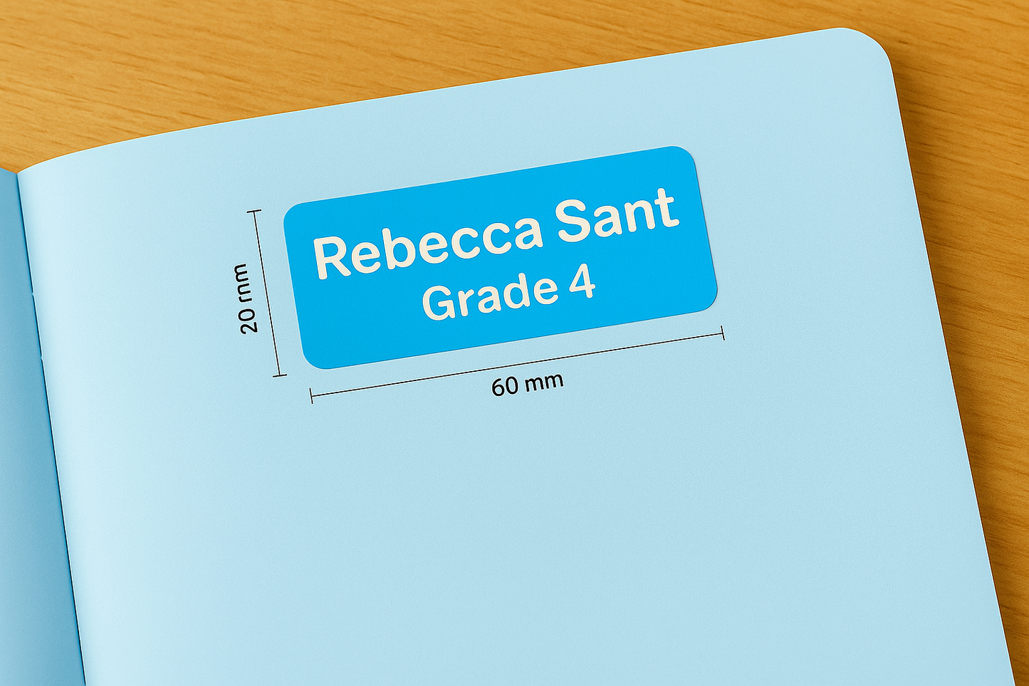 School Name & Grade Stickers