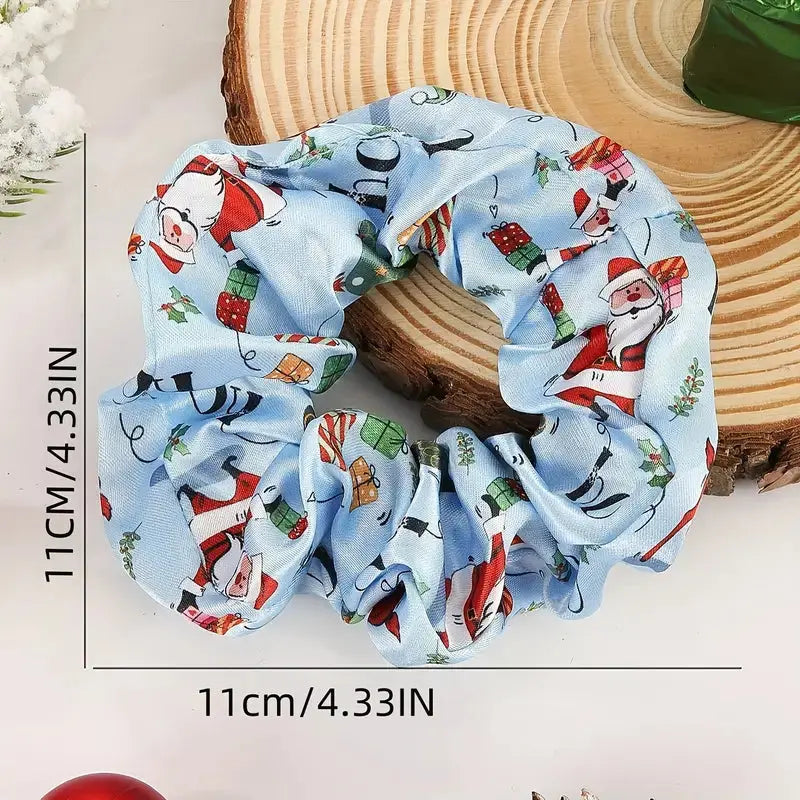 Scrunchies Pack of 4 - Christmas Hair Scrunchies