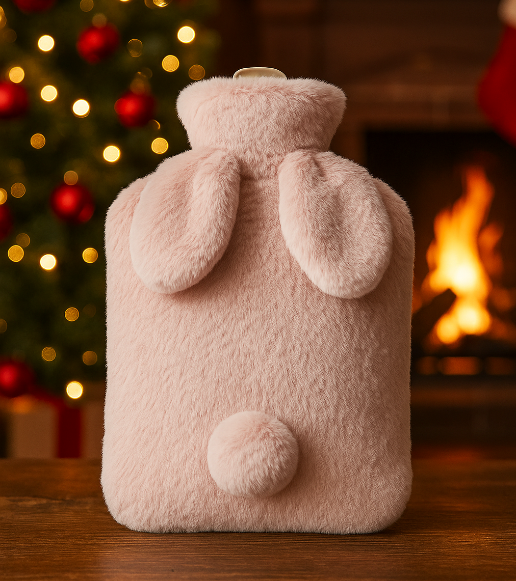 Bunny Tail Hot Water Bottle (500ml)