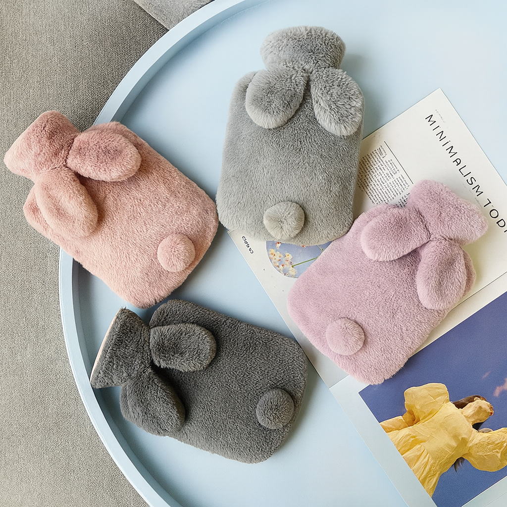 Bunny Tail Hot Water Bottle (500ml)