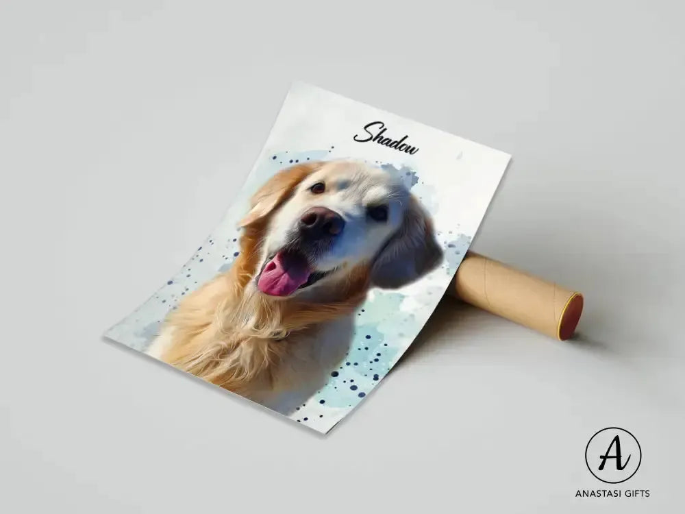 Custom Pet Watercolor Portraits - Digital Version| Personalized Pet Artwork