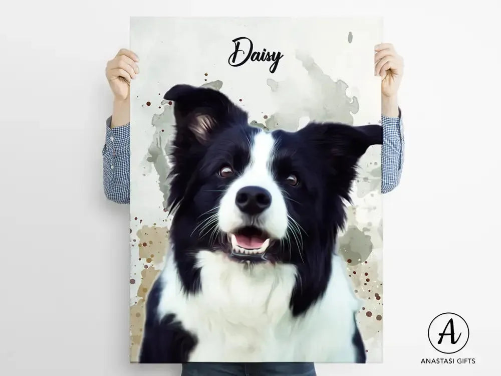 Custom Pet Watercolor Portraits - Digital Version| Personalized Pet Artwork