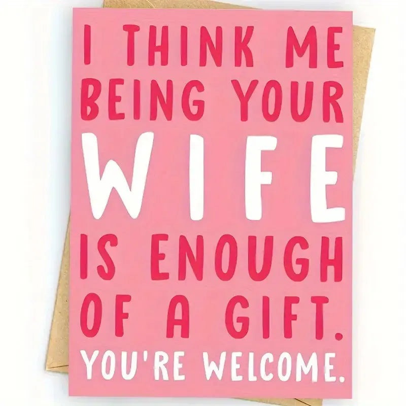 Card from Wife to Husband