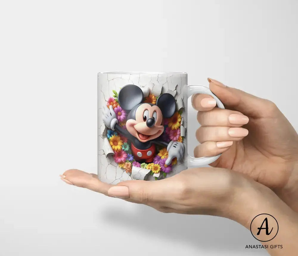 Mickey Mouse - Ceramic Mugs - Vibrant 3D Printed