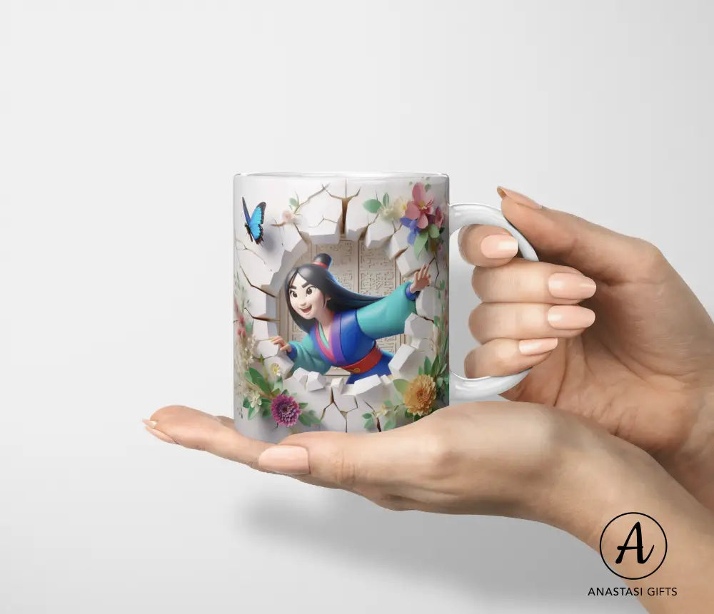 Mulan - Ceramic Mugs - Vibrant 3D Printed