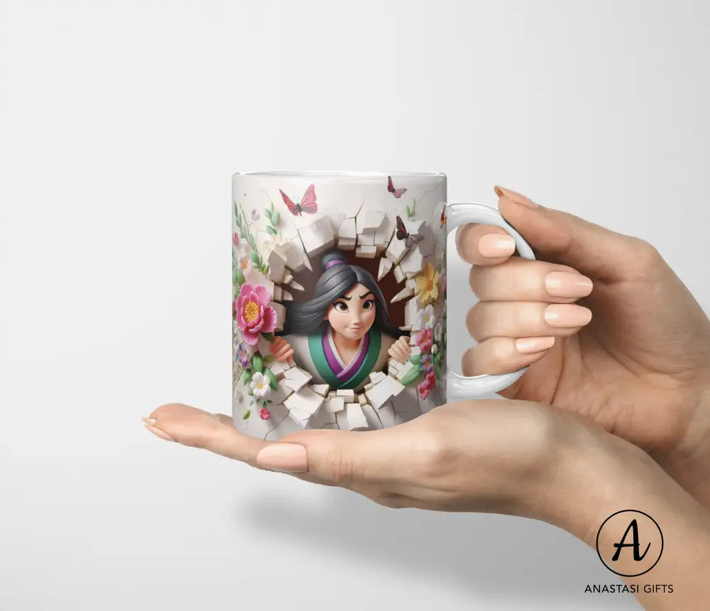 Mulan - Ceramic Mugs - Vibrant 3D Printed