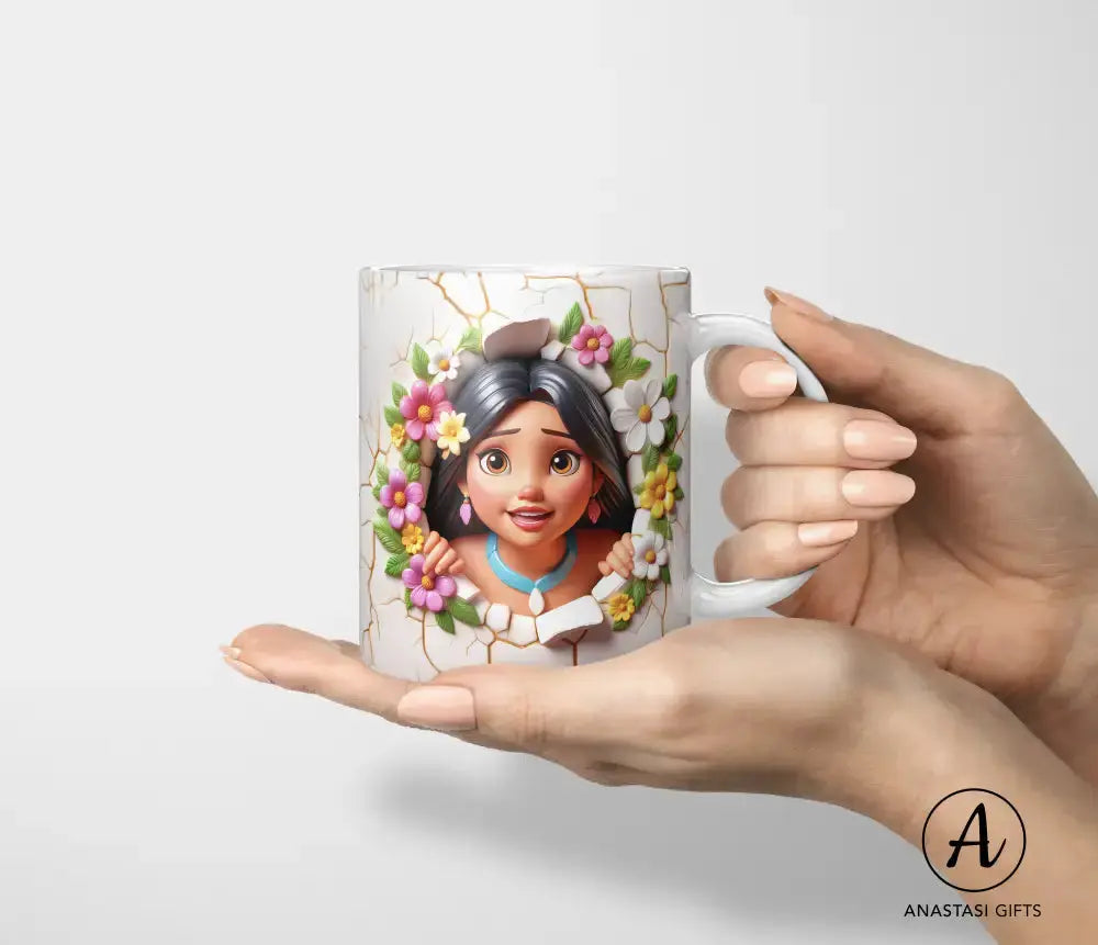 Pocahontas - Ceramic Mugs - Vibrant 3D Printed
