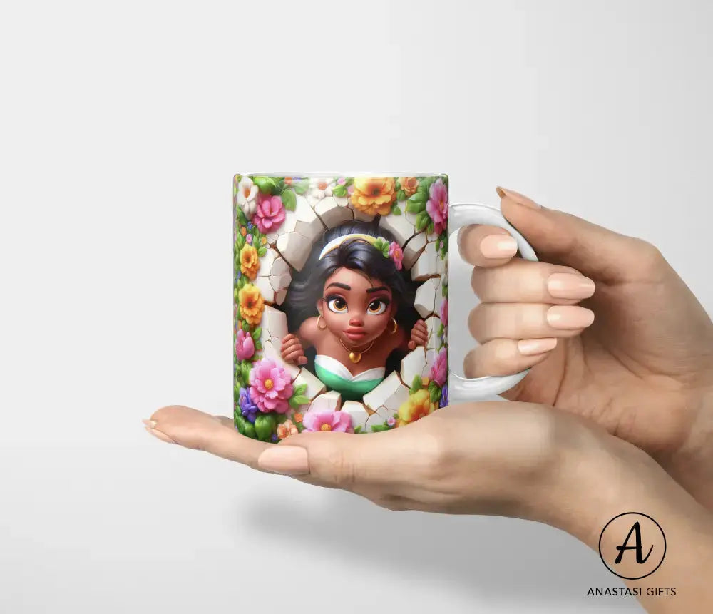Tiana (The Princess & the Frog) - Ceramic Mugs - Vibrant 3D Printed
