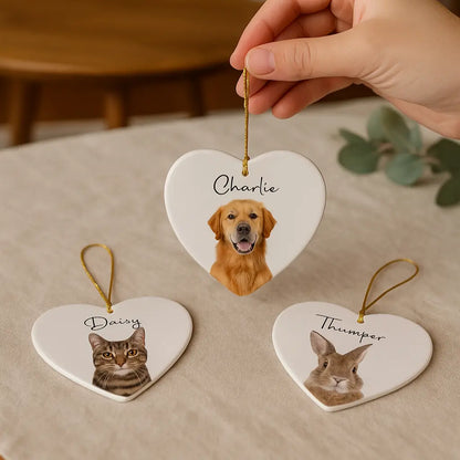 Personalized Pet Photo Ceramic Ornament Anastasi Gifts