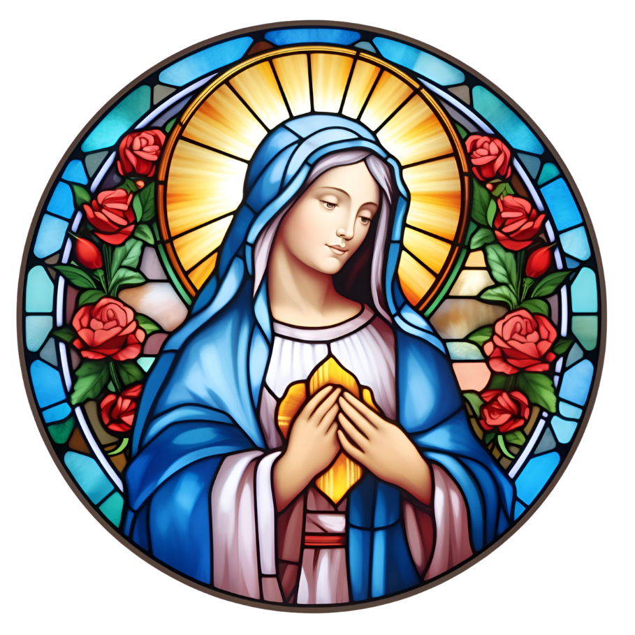 Stained Glass–Style Easter Ceramic Ornaments