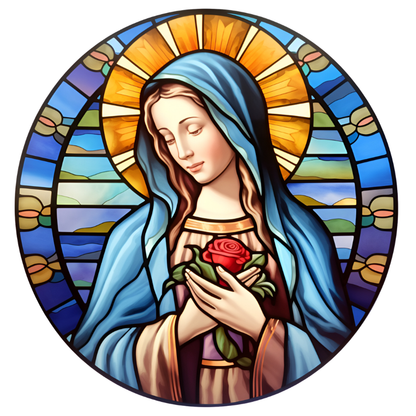 Stained Glass–Style Easter Ceramic Ornaments