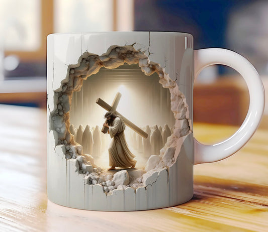 Religious Ceramic Mug - Crucifixion