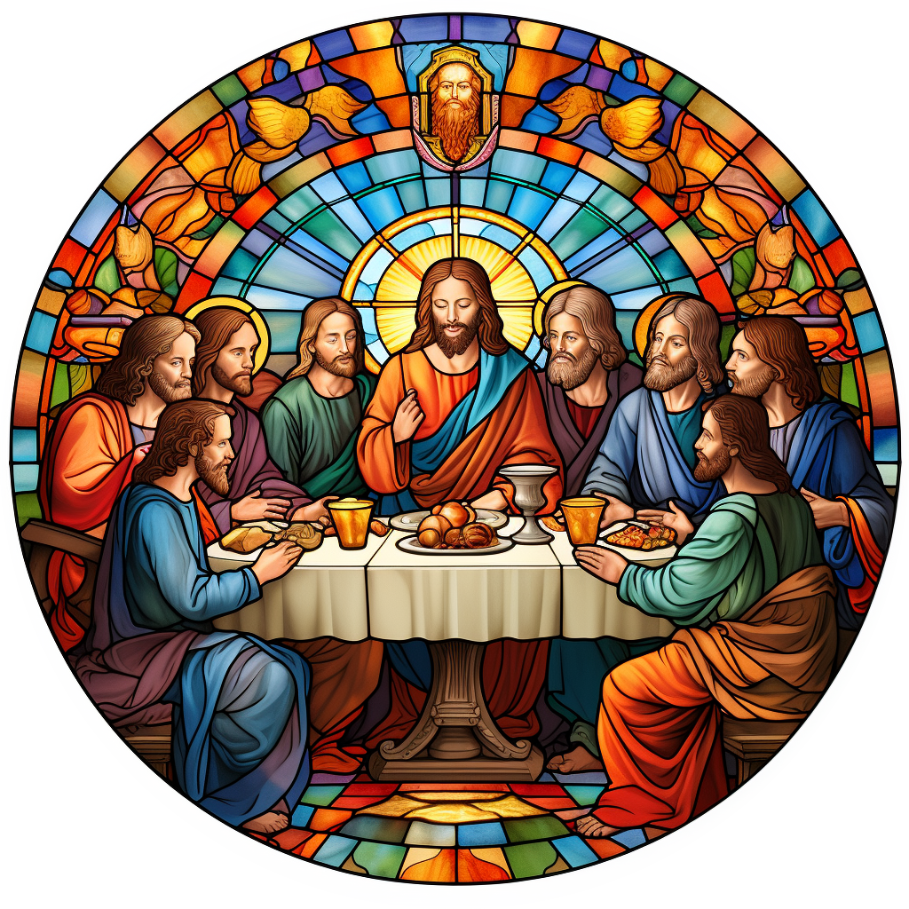 Stained Glass–Style Easter Ceramic Ornaments