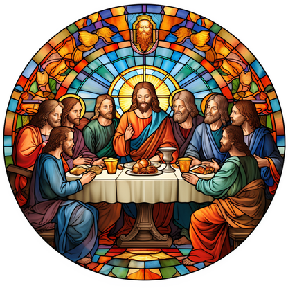 Stained Glass–Style Easter Ceramic Ornaments