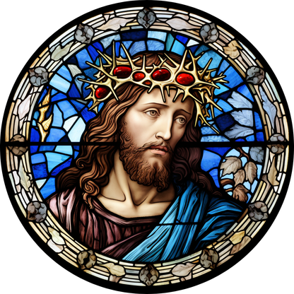 Stained Glass–Style Easter Ceramic Ornaments