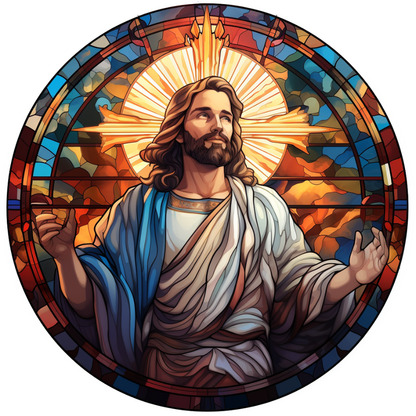 Stained Glass–Style Easter Ceramic Ornaments