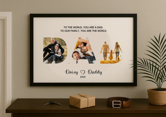 DAD or PAPA Framed Photo Print-Anastasi Gifts