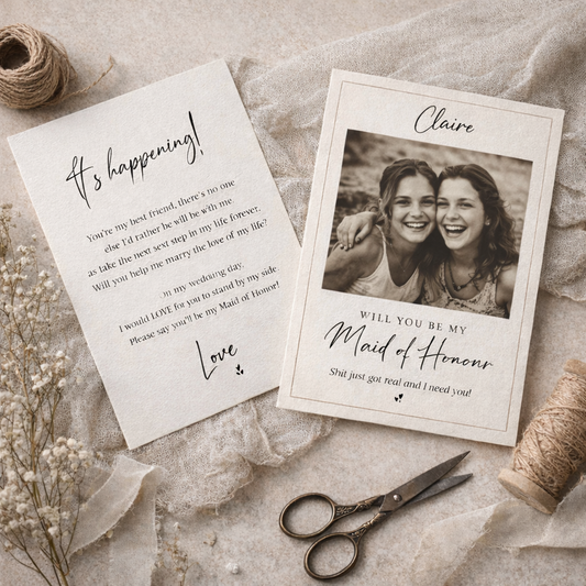 Personalised Bridesmaid Proposal Cards