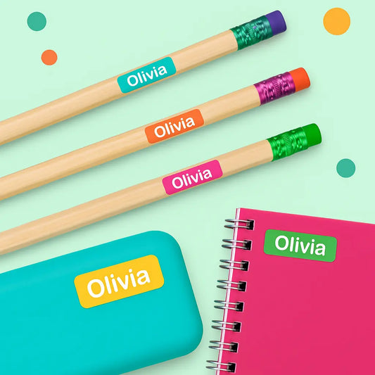 Custom School Name Stickers Anastasi Gifts