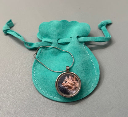 Personalized Pet Keepsake Pendant – Photo & Hair/Ash Capsule