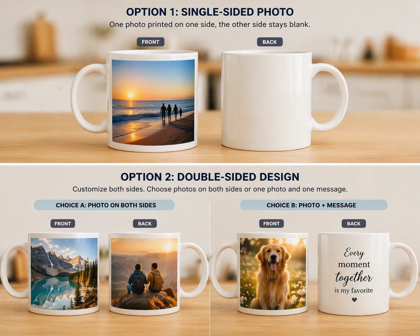 Custom Photo Mug – 11oz Ceramic