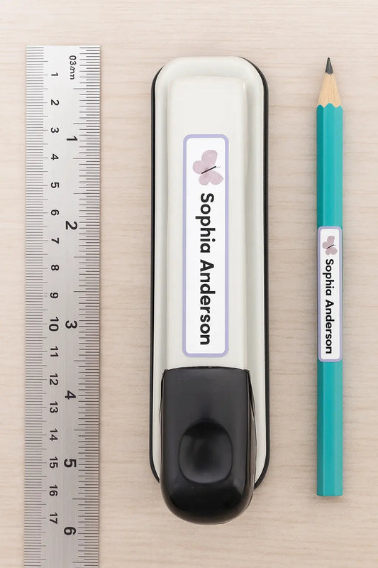 Custom School Name Stickers | Character Customisation-Anastasi Gifts