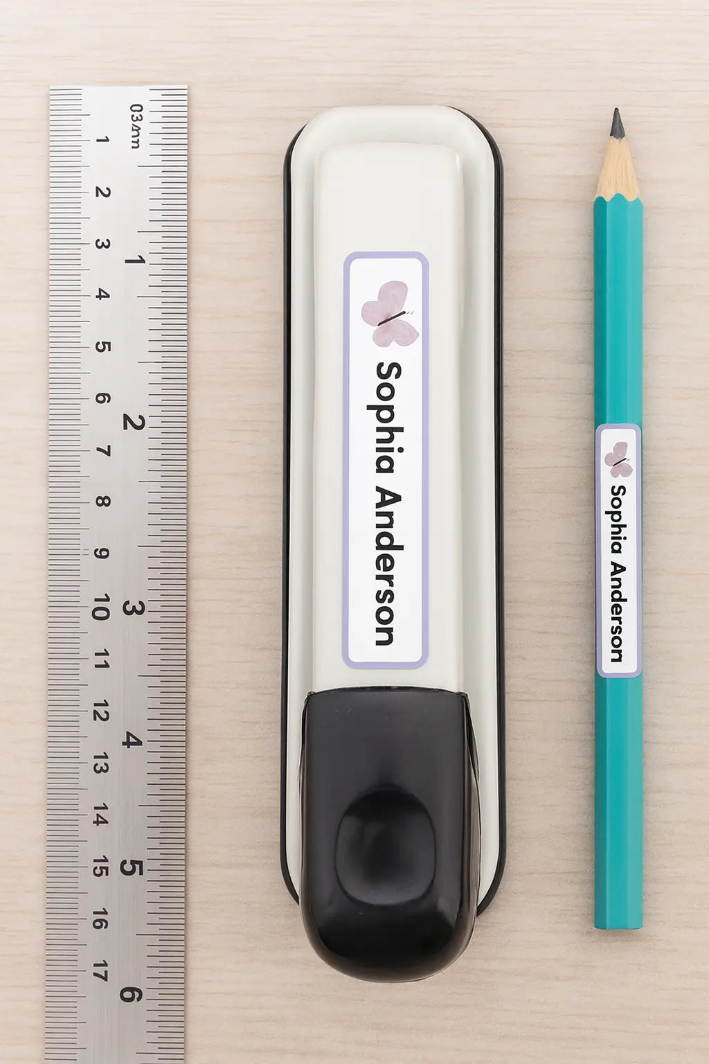Custom School Name Stickers | Character Customisation Anastasi Gifts