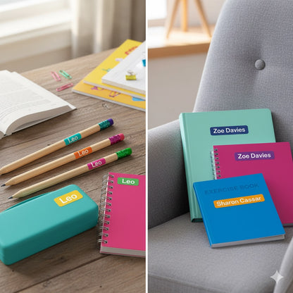 Custom School Name Stickers