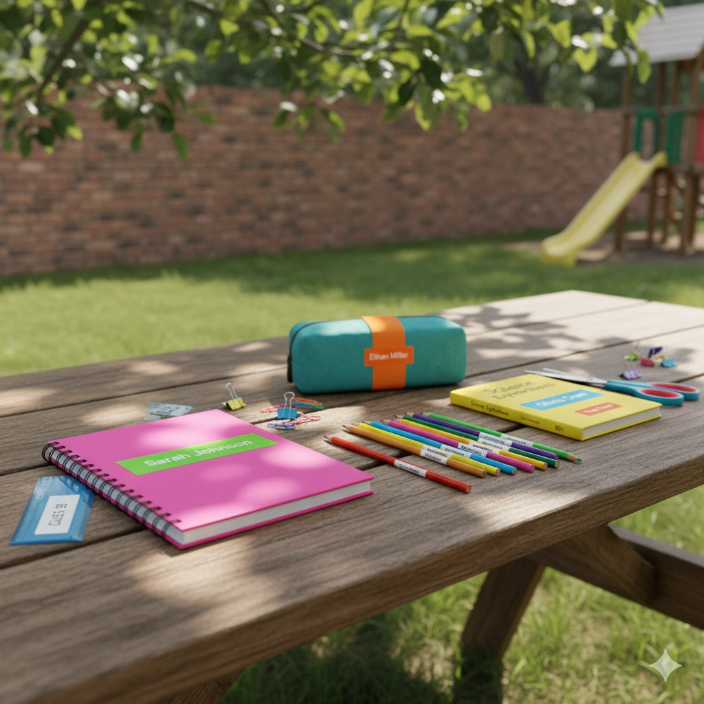 Custom School Name Stickers