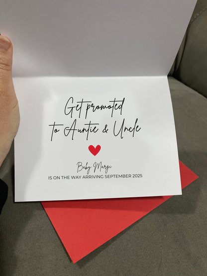 Pregnancy Announcement Card