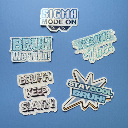 Holographic Waterproof Sticker Bundles