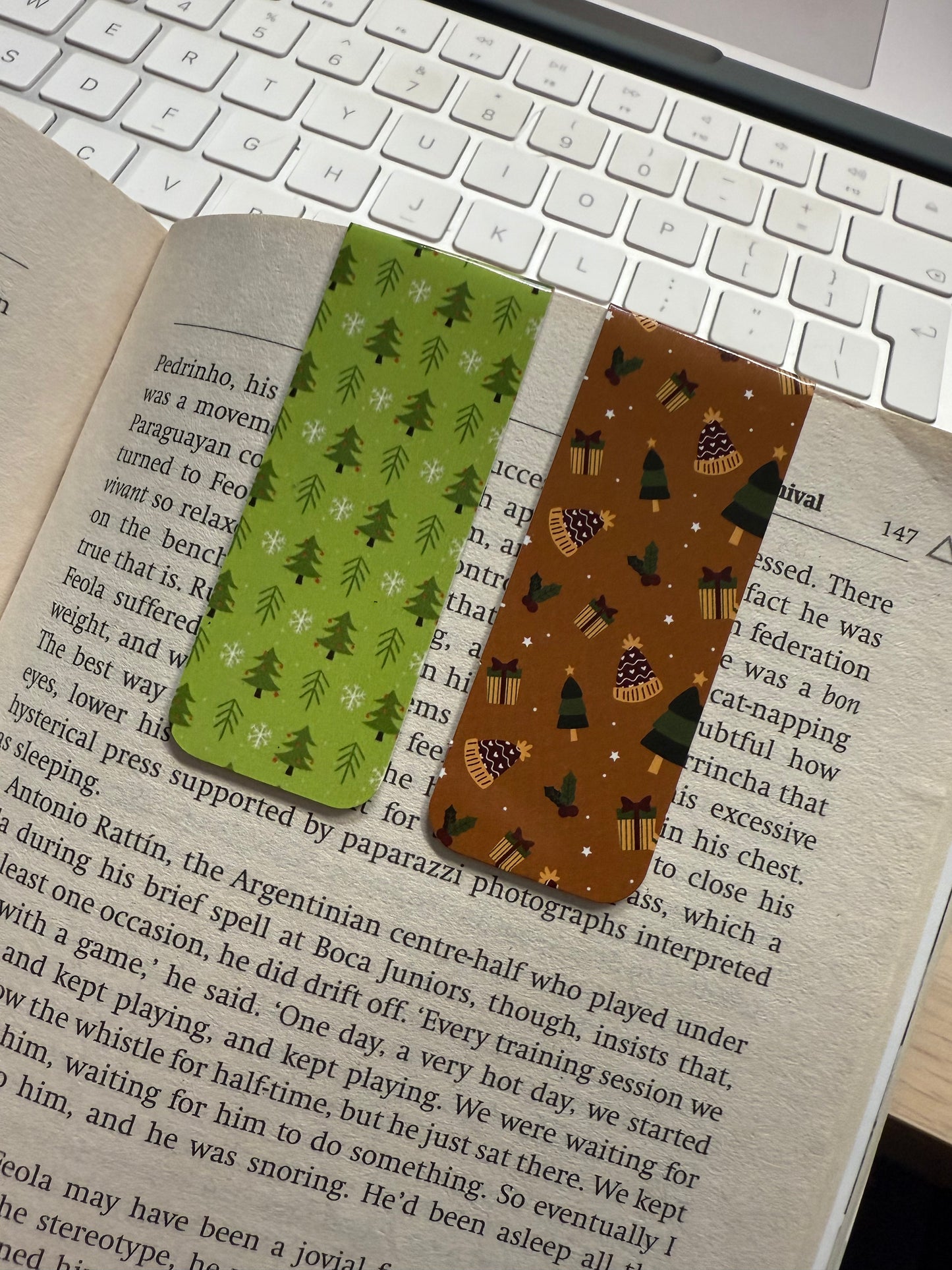 Set of 2 Magnetic Bookmarks – Page Markers for Books & Planners