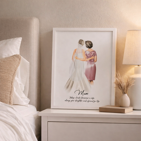 A Special Wedding Print for Mother of the Bride or Groom Frame