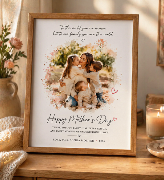 Photo Print & Message Frame