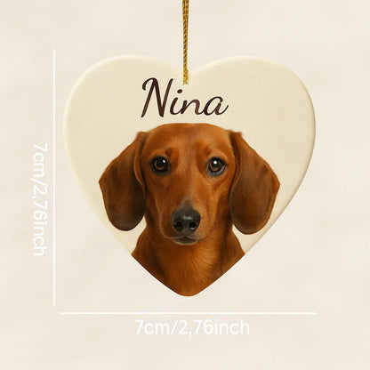 Personalized Pet Photo Ceramic Ornament Anastasi Gifts