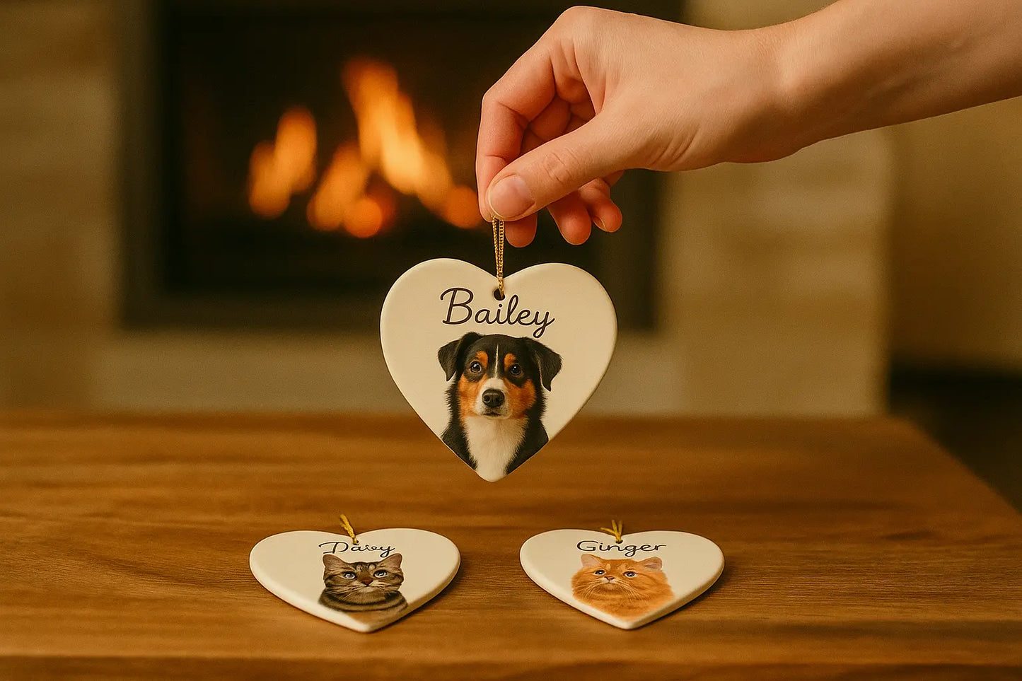 Personalized Pet Photo Ceramic Ornament Anastasi Gifts