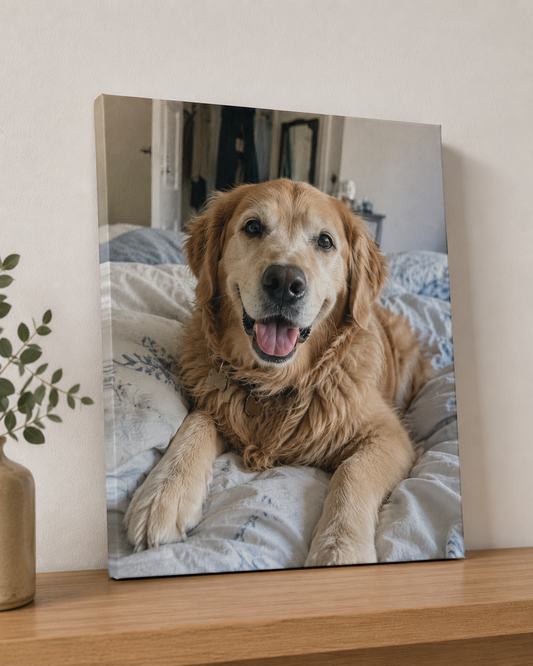 Pet Photo Canvas Print – 30x40cm