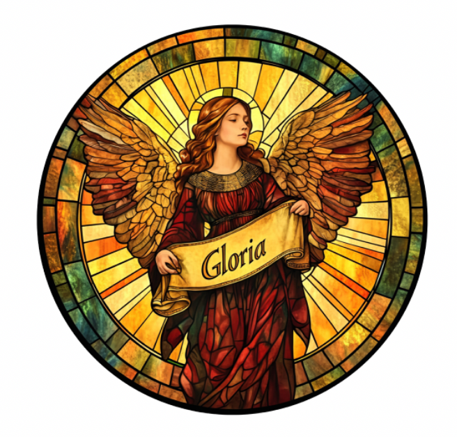 Stained Glass–Style Nativity Ceramic Ornaments