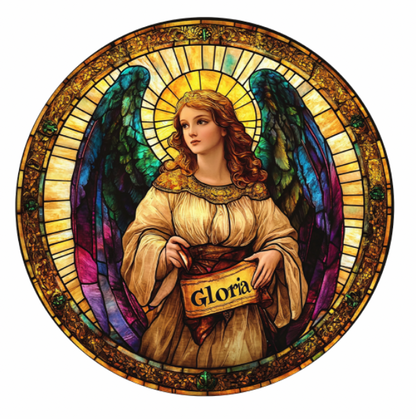 Stained Glass–Style Nativity Ceramic Ornaments