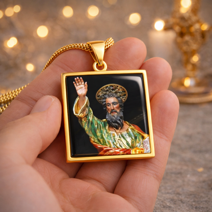 Personalised Feast & Saint Devotion Pendant