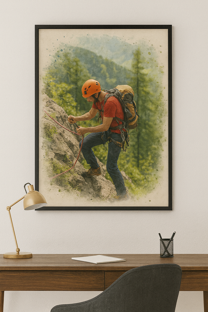 Custom Watercolor-Style Framed Print