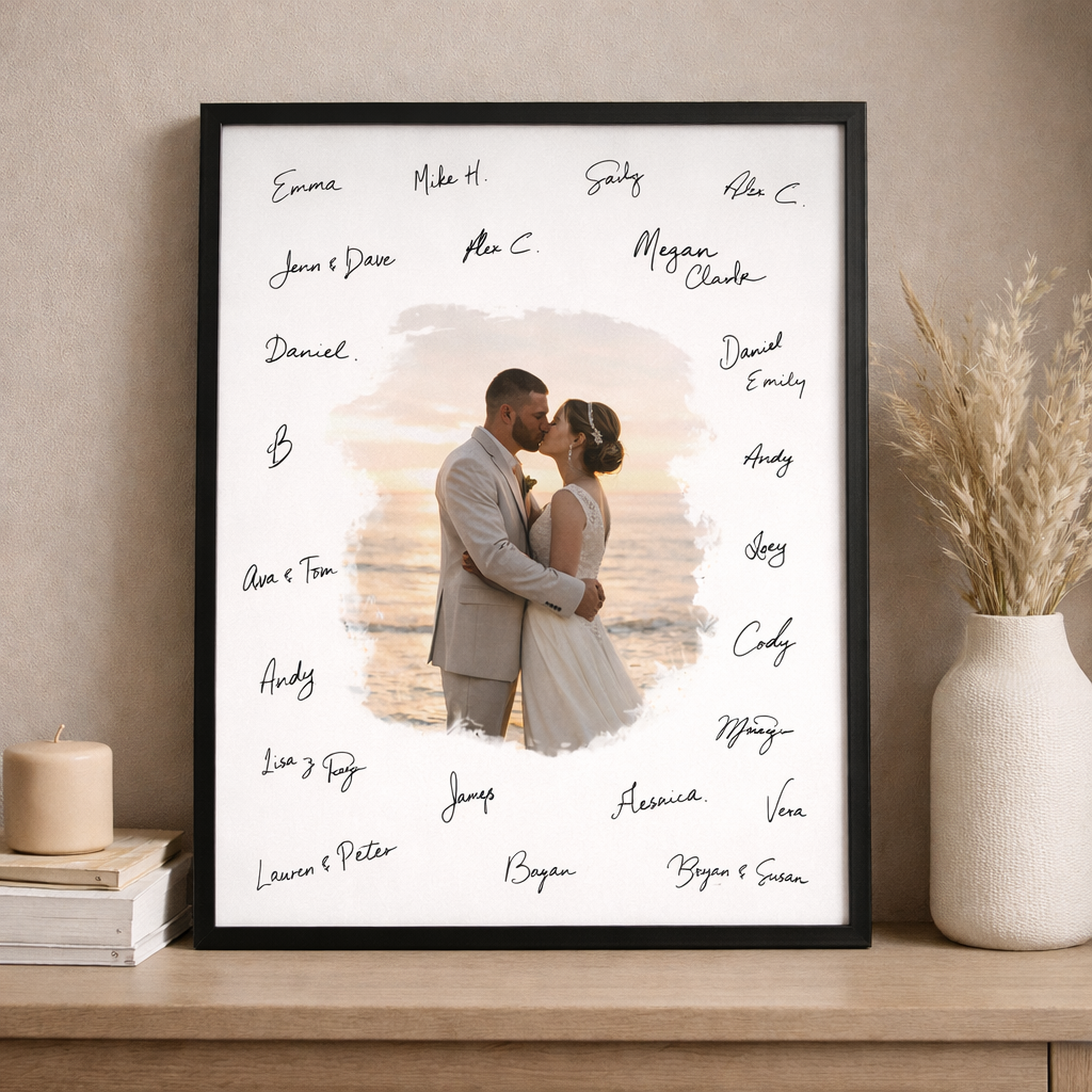 Custom Wedding Signature Frame-Anastasi Gifts