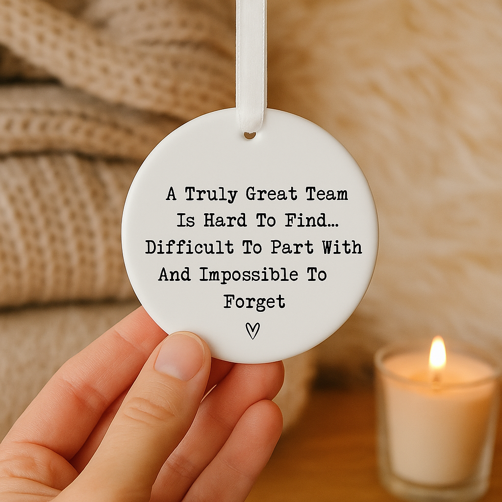 Work Colleague Leaving Gift | Farewell, Retirement, or Thank You Heart Ornament