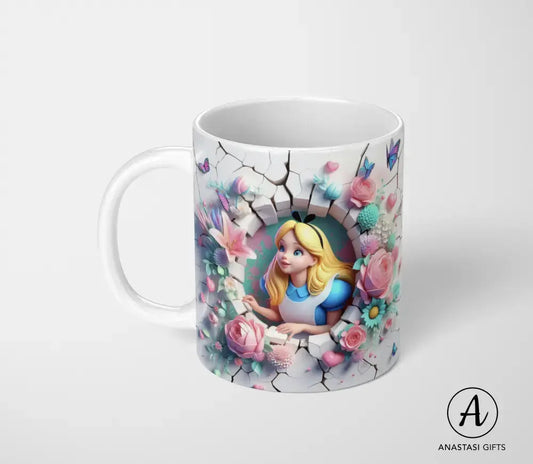 Alice in Wonderland Ceramic Mug-Anastasi Gifts
