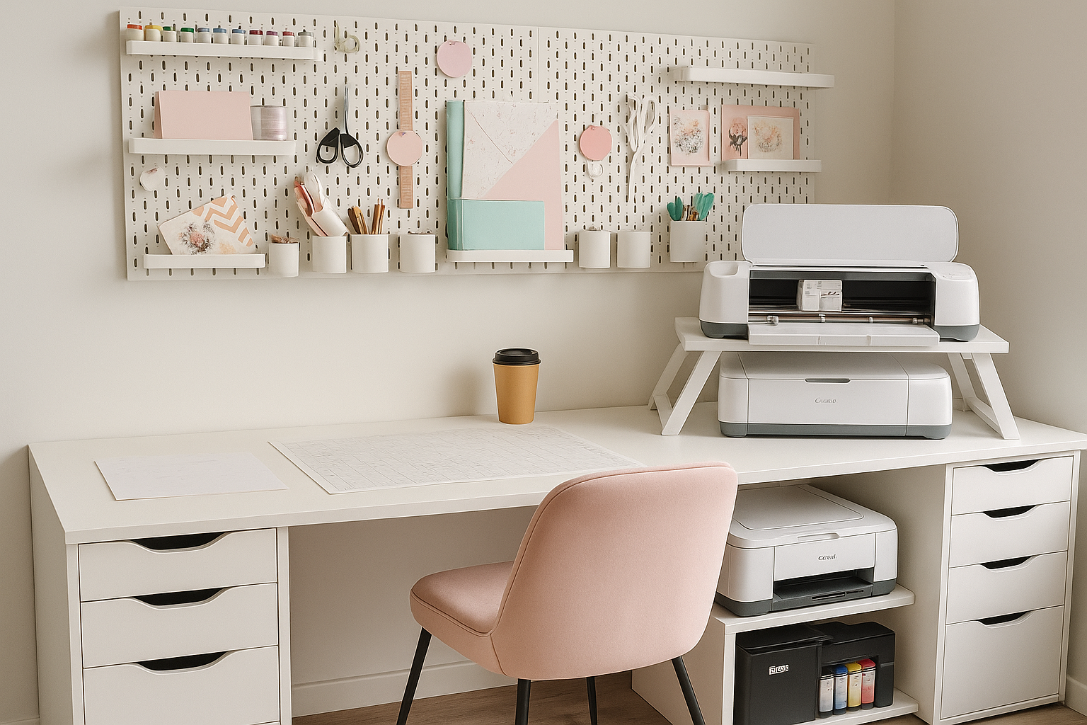 Craft room studio in Malta where personalized gifts are handmade by Anastasi Gifts